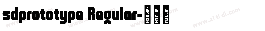 sdprototype Regular字体转换